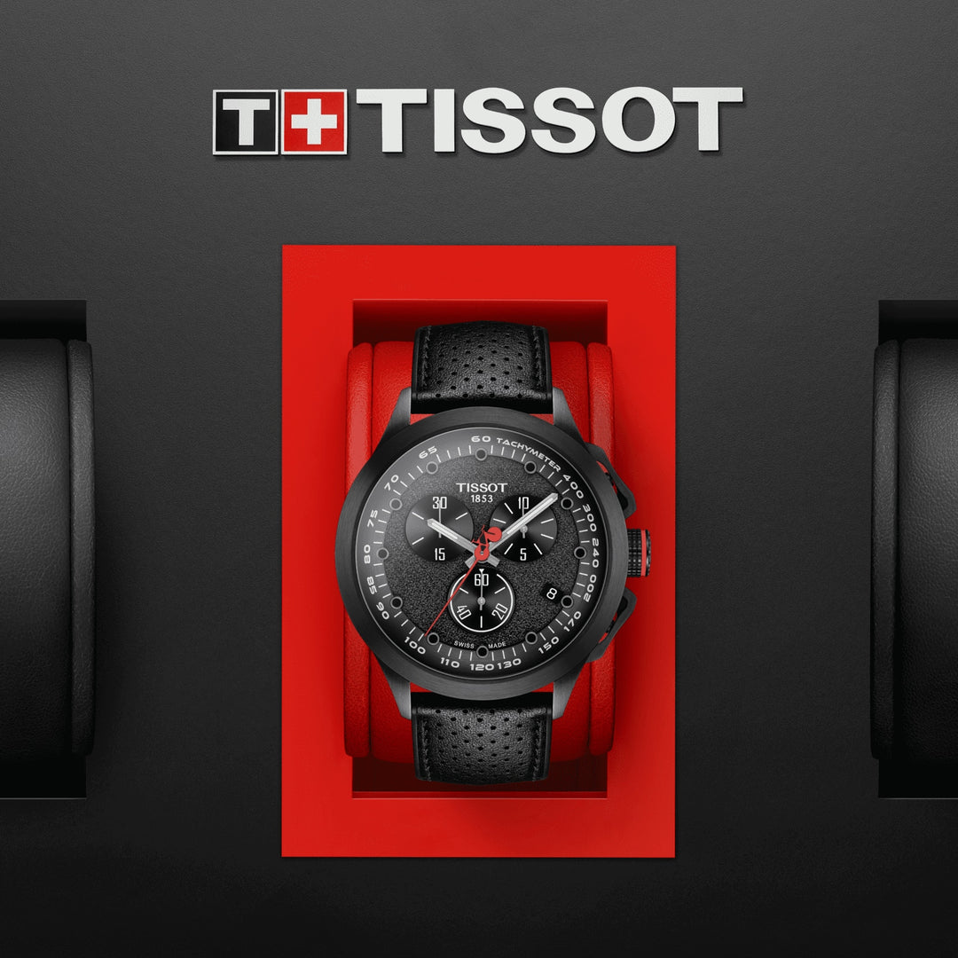 Часы Tissot T-Race Cycling Giro D'Italia 2022 Special Edition 45 мм кварцевый стальной отделка PVD черный T135.417.37.051.01