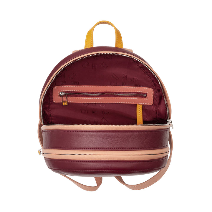 DuDu Рюкзак для женщин Летний кожаный мягкий многоцветный рюкзак с двойным молнией Zip