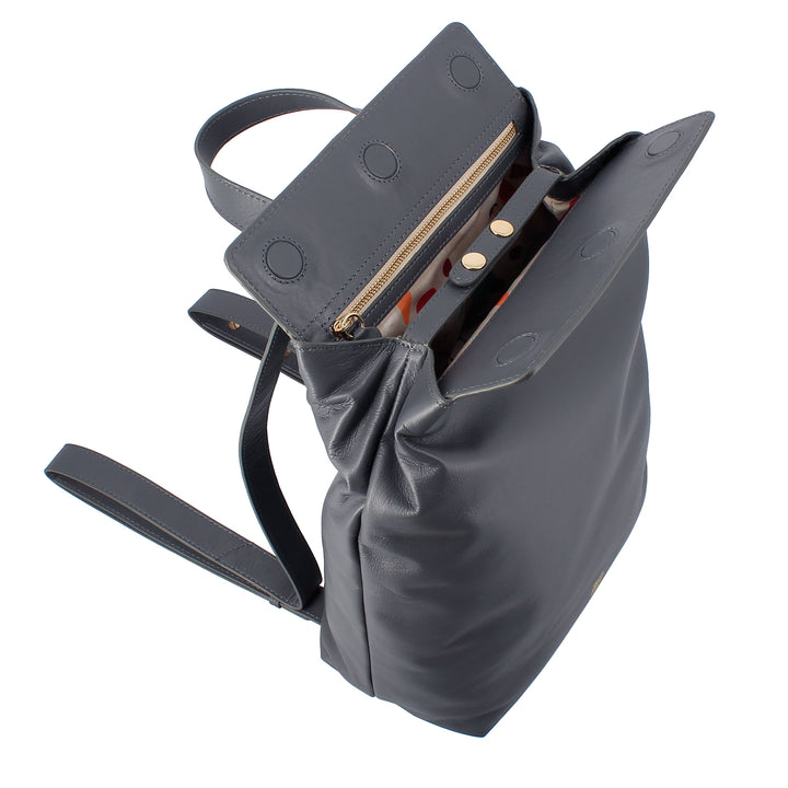 DuDu Элегантный женский рюкзак в модной мягкой коже с регулируемыми плечевыми ремнями и закрытием с магнитом