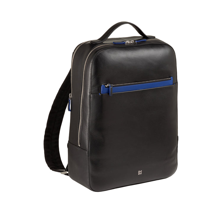 DuDu Рюкзак для переноски до 16 дюймов из натуральной кожи для мужчин, элегантный рюкзак для путешествий большой емкости с ручкой