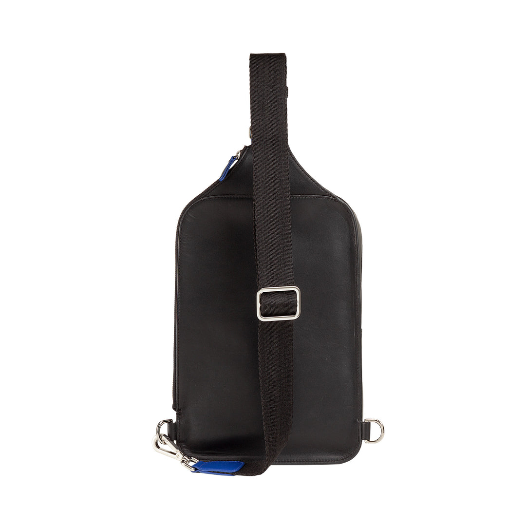 DuDu Рюкзак с одним плечом для мужчин в кожаном портфеле для планшета, Сумка для сумки с регулируемым плечевым молнией