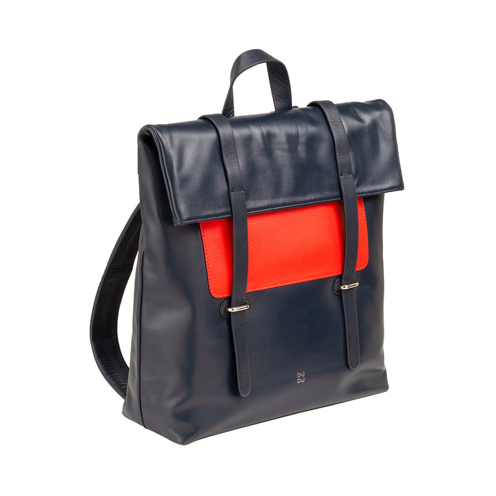 DuDu Красочный рюкзак из кожи для женщин, большой мягкий рюкзак 14L Multi карманы Спортивный дизайн Казуальные