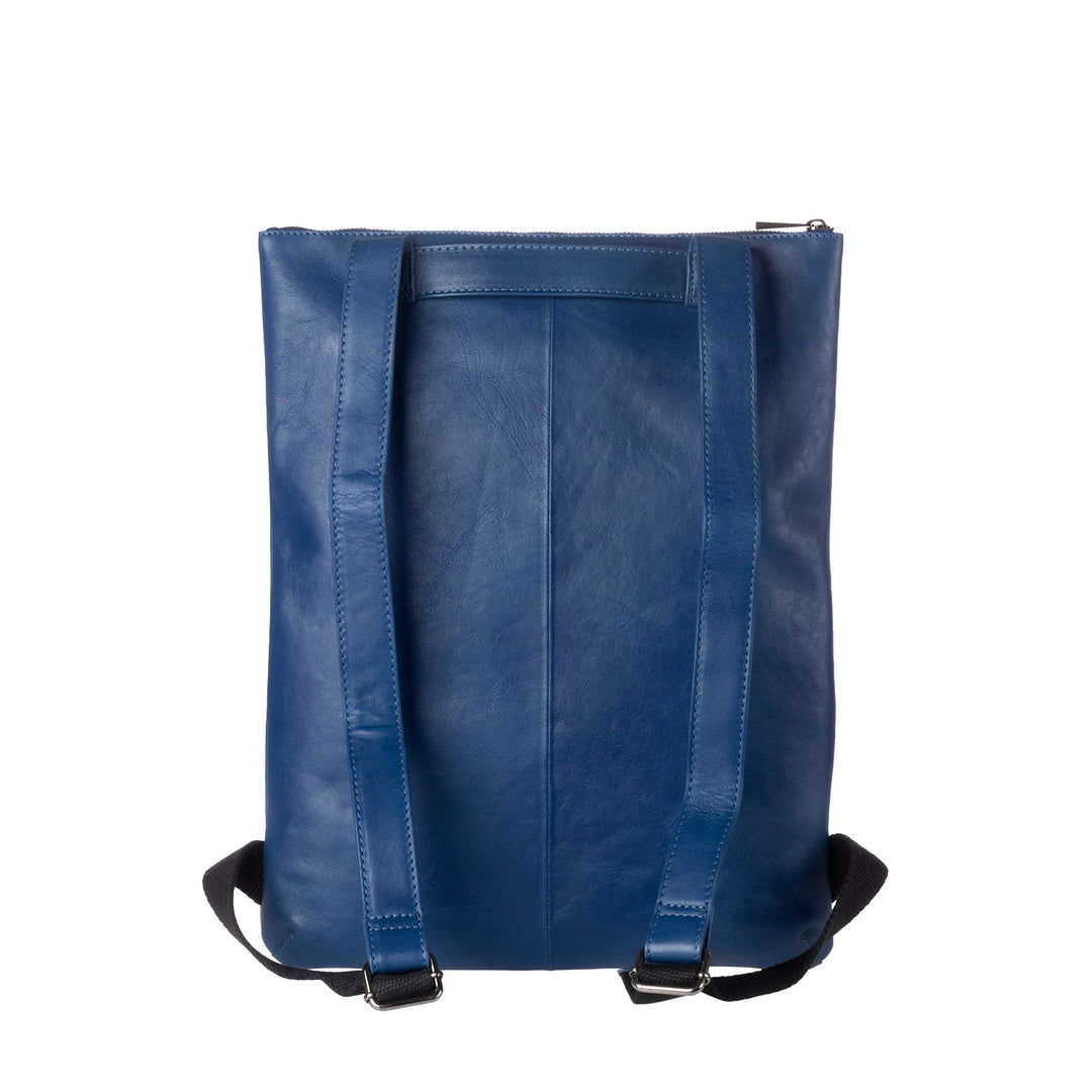 DuDu Рюкзак тонкий и элегантный из натуральной кожи с застежкой-молнией Zip