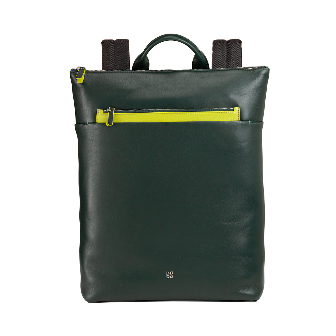 Мужской рюкзак Dudu в кожаном, портативном рюкзаке для ПК MacBook до 16 дюймов, рюкзак для путешествий с застежкой -молнией и атакой троллейбуса